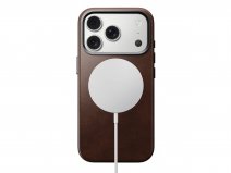 Nomad Horween Traditional Leather Case Bruin - iPhone 17 Pro hoesje