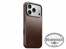 Nomad Horween Traditional Leather Case Bruin - iPhone 17 Pro hoesje