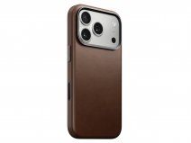 Nomad Traditional Leather Case Bruin - iPhone 17 Pro hoesje