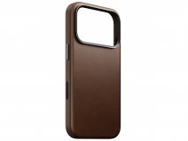 Nomad Traditional Leather Case Bruin - iPhone 17 Pro hoesje