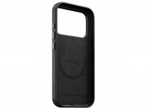 Nomad Traditional Leather Case Zwart - iPhone 17 Pro hoesje