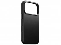 Nomad Traditional Leather Case Zwart - iPhone 17 Pro hoesje