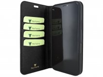 Piel Frama Premium Leather Book Zwart Croco - iPhone 17 Pro hoesje