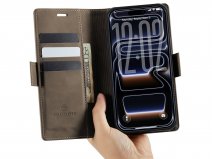 Solidenz 2-in-1 Bookcase MagSafe Bruin - iPhone 17 Pro Hoesje