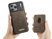 Solidenz iPhone 17 Pro Hoesje - Back Case met MagSafe Wallet Bruin
