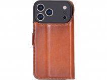 Solidenz Top Grain Wallet Burned Cognac - iPhone 17 Pro Hoesje Leer