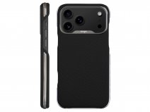 Vaja Silver V-Mag Grip Leather Case MagSafe Valiant - iPhone 17 Pro Hoesje Leer