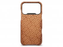 Vaja V-Mag Grip Leather Case MagSafe Camel - iPhone 17 Pro Hoesje Leer