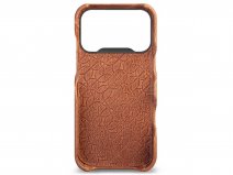Vaja V-Mag Grip Leather Case MagSafe Parma Clove - iPhone 17 Pro Hoesje Leer