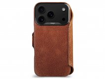 Vaja V-Mag Leather Wallet Case MagSafe Parma Clove - iPhone 17 Pro Hoesje Leer