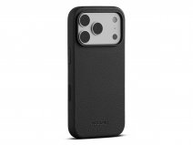 Woolnut Leather Case Zwart - iPhone 17 Pro hoesje