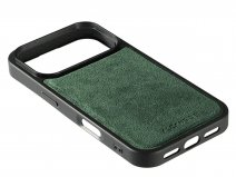 Alcanside Alcantara iPhone 17 Pro Max hoesje MagSafe Back Case - Midnight Green