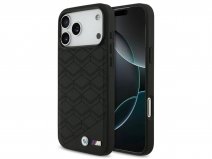 BMW M iPhone 17 Pro Max hoesje - Leather Seat Case met MagSafe Zwart