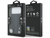 BMW M iPhone 17 Pro Max hoesje - Perforated PU Case met MagSafe Zwart