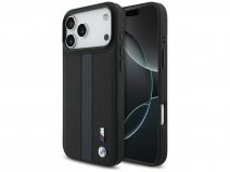 BMW M iPhone 17 Pro Max hoesje - Perforated PU Case met MagSafe Zwart