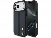 BMW M iPhone 17 Pro Max hoesje - Perforated PU Case met MagSafe Blauw