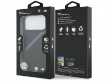 BMW M Tricolor iPhone 17 Pro Max hoesje - Perforated Leather Case met MagSafe