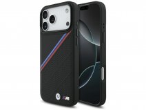 BMW M Tricolor iPhone 17 Pro Max hoesje - Perforated Leather Case met MagSafe