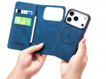 CaseMania 2in1 Bookcase MagSafe Donkerblauw - iPhone 17 Pro Max Hoesje