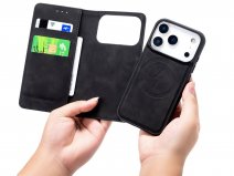 CaseMania 2in1 Bookcase MagSafe Zwart - iPhone 17 Pro Max Hoesje