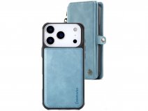 CaseMania 2in1 True Wallet Case Aqua - iPhone 17 Pro Max Hoesje