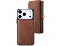 CaseMania 2in1 True Wallet Case Cognac - iPhone 17 Pro Max Hoesje