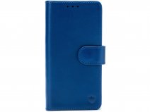 CaseMania Classic Leather Bookcase Blauw - iPhone 17 Pro Max Hoesje Leer