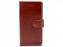 CaseMania Classic Leather Bookcase Cognac Bruin - iPhone 17 Pro Max Hoesje Leer
