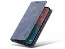 CaseMania Vintage Slim Bookcase Grijs - iPhone 17 Pro Max hoesje