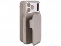 Decoded Leather Detachable Wallet Case Beige - iPhone 17 Pro Max hoesje
