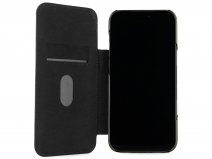 Greenwich Blake Leather Folio Beluga Black - iPhone 17 Pro Max Hoesje