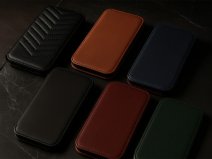 Greenwich Portland Leather Folio Beluga Black - iPhone 17 Pro Max Hoesje