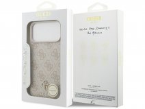 Guess 4G Monogram MagSafe Case Roze - iPhone 17 Pro Max hoesje