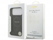 Guess Monogram iPhone 17 Pro Max hoesje - MagSafe Case Grijs
