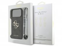 Guess Big 4G Monogram Wristlet Case - iPhone 17 Pro Max hoesje Grijs