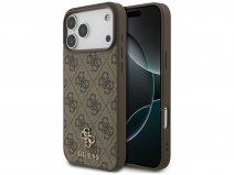 Guess 4G Monogram MagSafe Case Bruin - iPhone 17 Pro Max hoesje
