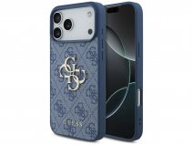 Guess Big 4G Monogram iPhone 17 Pro Max hoesje MagSafe Case Blauw