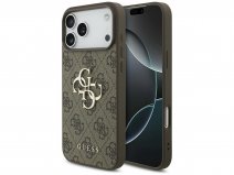 Guess Big 4G Monogram iPhone 17 Pro Max hoesje MagSafe Case Bruin