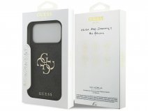 Guess Big 4G Monogram iPhone 17 Pro Max hoesje MagSafe Case Grijs