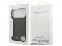 Guess Classic Monogram MagSafe Case Grijs - iPhone 17 Pro Max hoesje