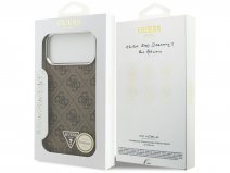 Guess Triangle Monogram MagSafe Case Bruin - iPhone 17 Pro Max hoesje