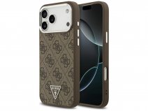 Guess Triangle Monogram MagSafe Case Bruin - iPhone 17 Pro Max hoesje
