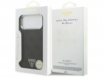 Guess Triangle Monogram MagSafe Case Grijs - iPhone 17 Pro Max hoesje