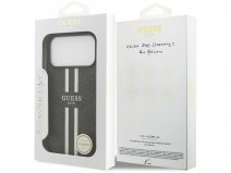 Guess Varsity Monogram MagSafe Case Grijs - iPhone 17 Pro Max hoesje
