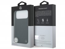 Mercedes-Benz iPhone 17 Pro Max hoesje - Laurels Leather Case MagSafe Zwart