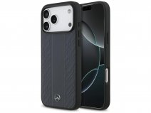 Mercedes-Benz iPhone 17 Pro Max hoesje - Leaves Leather Case MagSafe Blauw