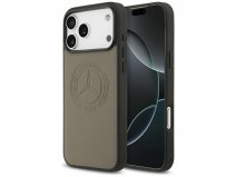 Mercedes-Benz iPhone 17 Pro Max hoesje - Vintage Logo Leather Case met MagSafe