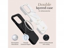 MIO White Marble Magsafe Case - iPhone 17 Pro Max Hoesje