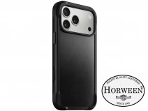 Nomad Horween Rugged Leather Case Zwart - iPhone 17 Pro Max hoesje