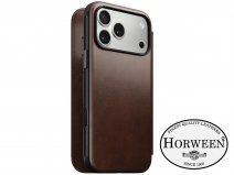 Nomad Horween Modern Leather Folio Bruin - iPhone 17 Pro Max hoesje